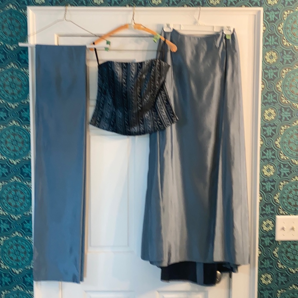 3 piece evening gown